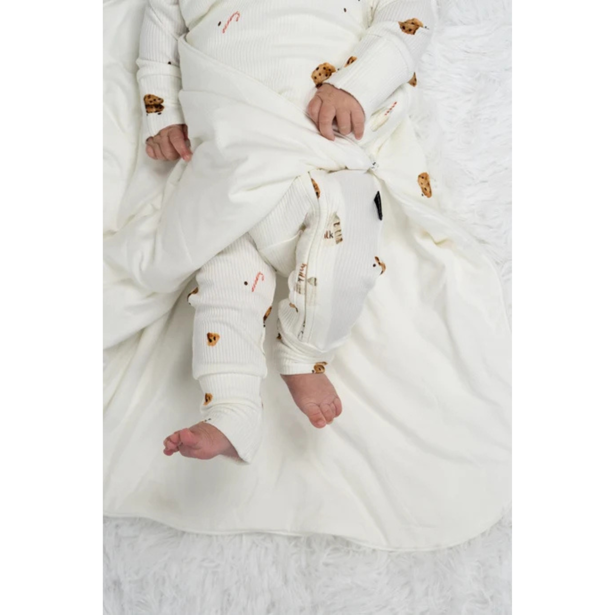 BELAN J 1.0 TOG Ribbed Bamboo Sleepsack - Milk and Cookies