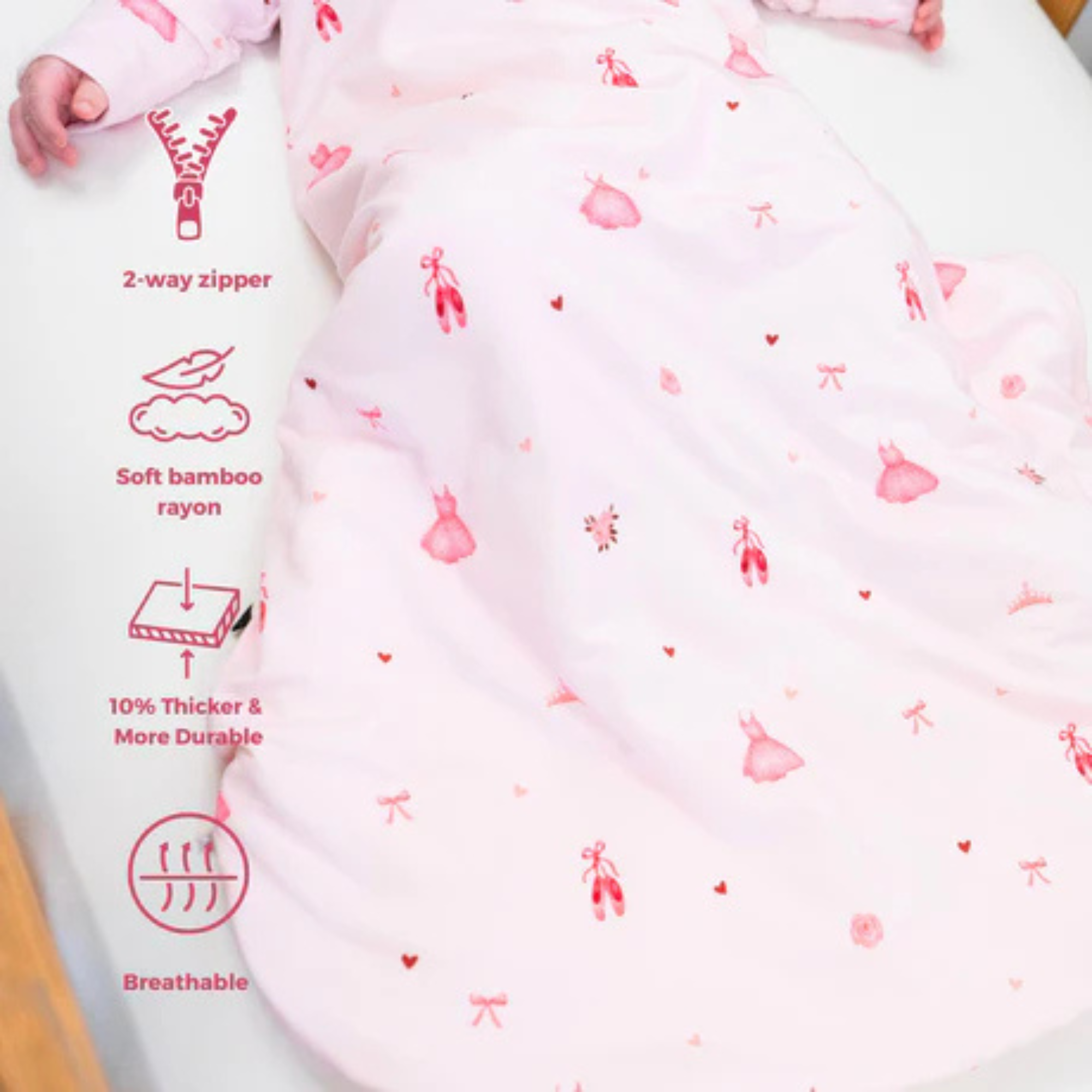 BELAN J 1.0 TOG Sleep Sack - Ballerina