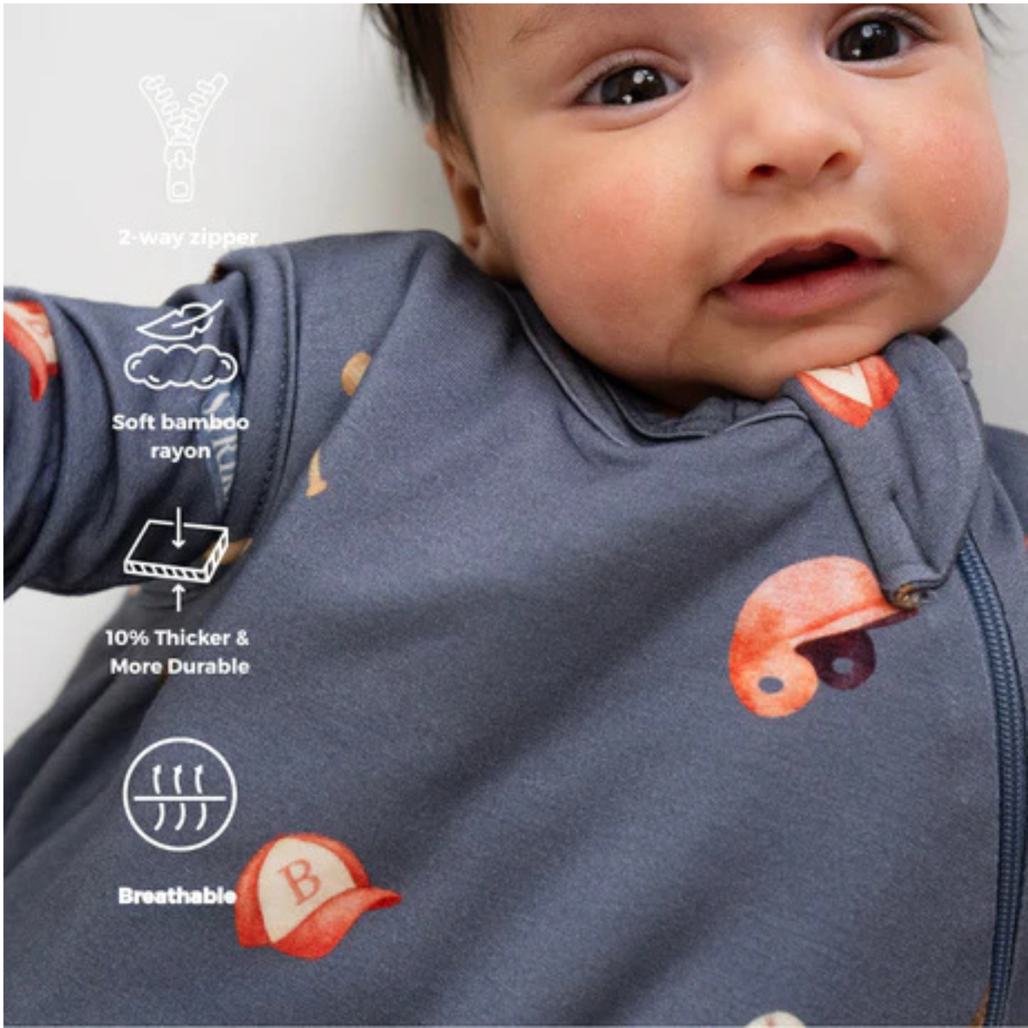 BELAN J 1.0 TOG Sleep Sack - Baseball