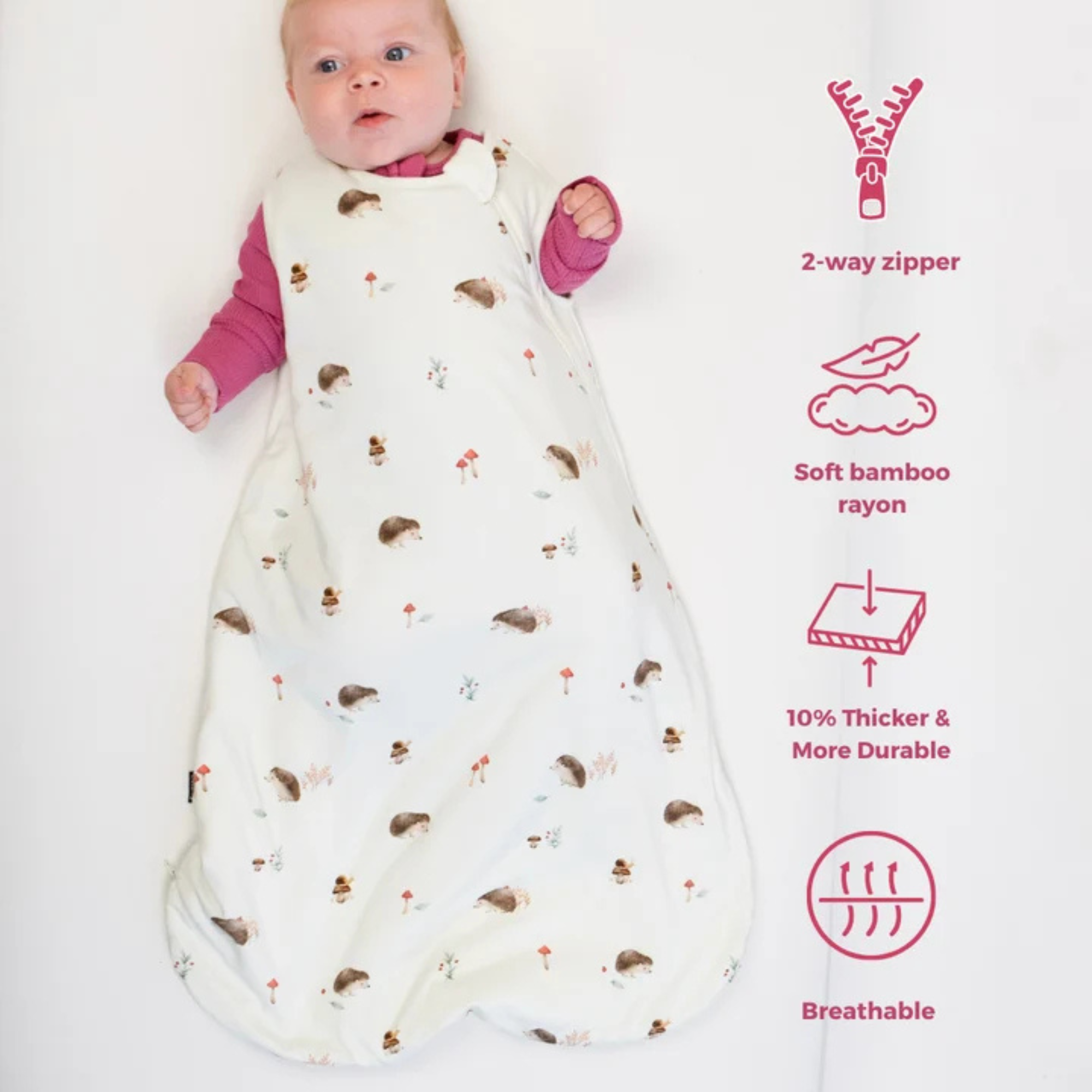 BELAN J 1.0 TOG Sleep Sack - Hedgehogs