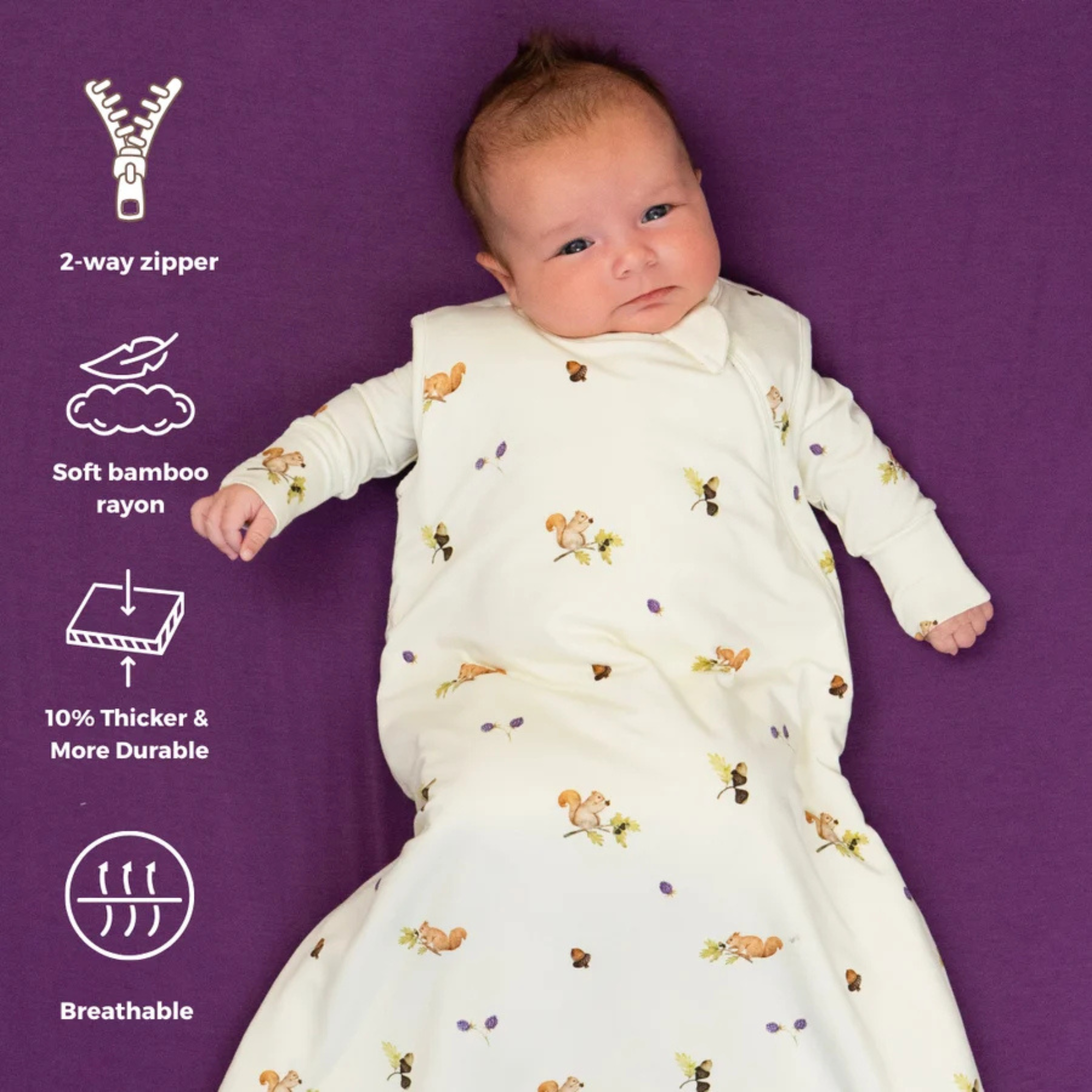 BELAN J 1.0 TOG Sleep Sack - Squirrels