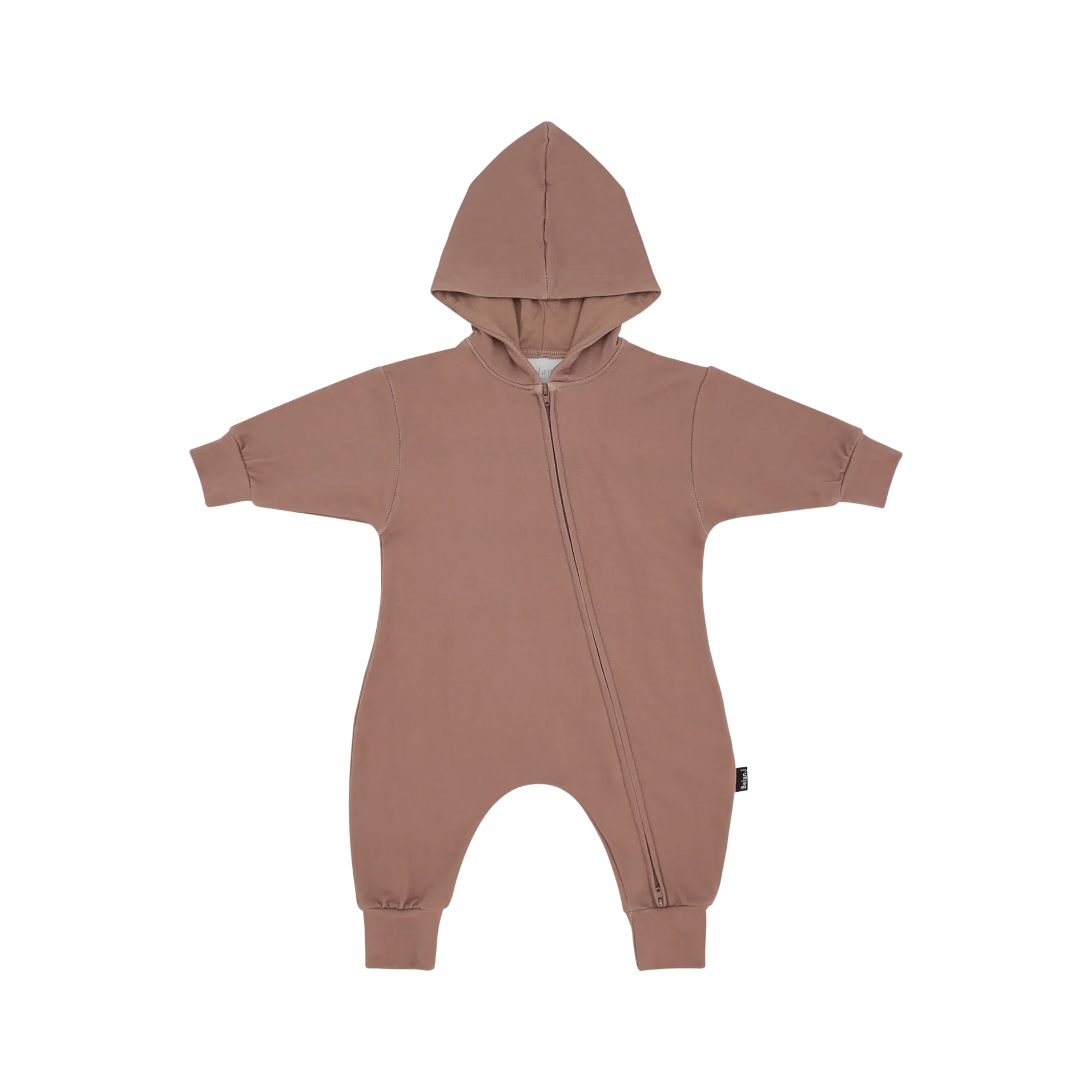 BELAN J Baggy Hoodie Zipper Jumpsuit - Hazel