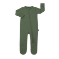 BELAN J Bamboo Footed Zipper Sleeper - Evergreen