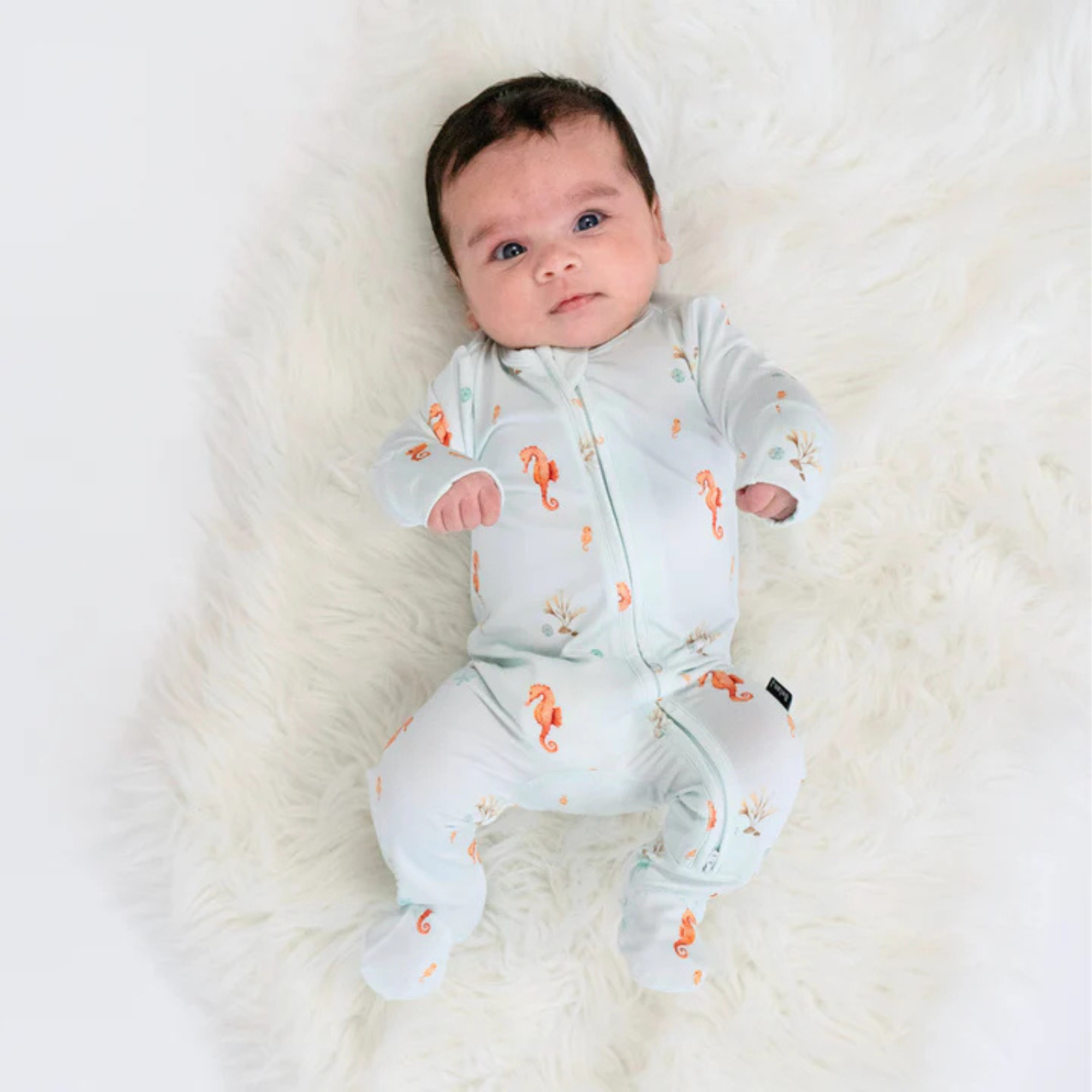 BELAN J Bamboo Footed Zipper Sleeper - Seas the Day