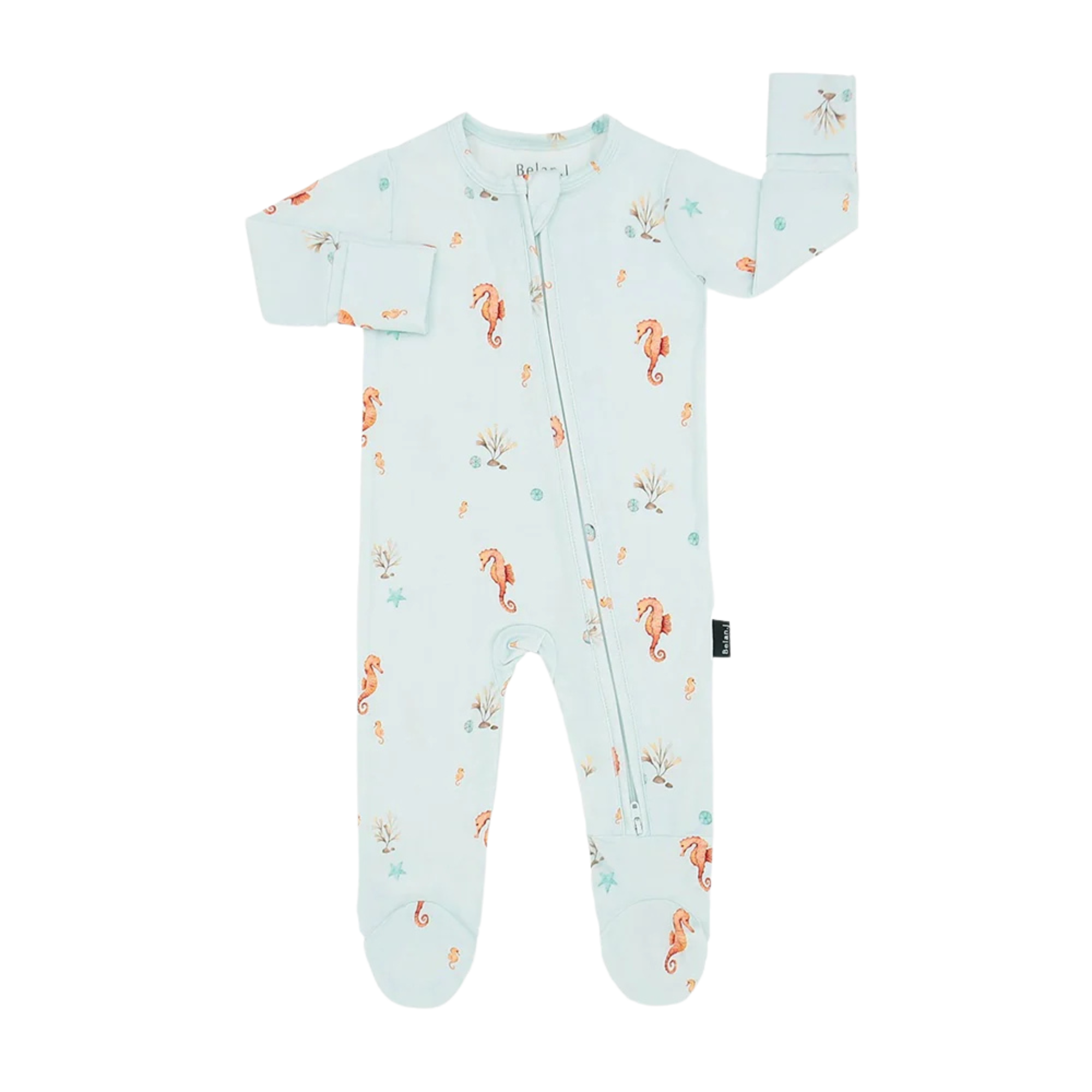 BELAN J Bamboo Footed Zipper Sleeper - Seas the Day