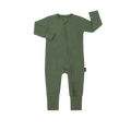 BELAN J Bamboo Footless Sleeper with Fold-Over Cuffs - Evergreen