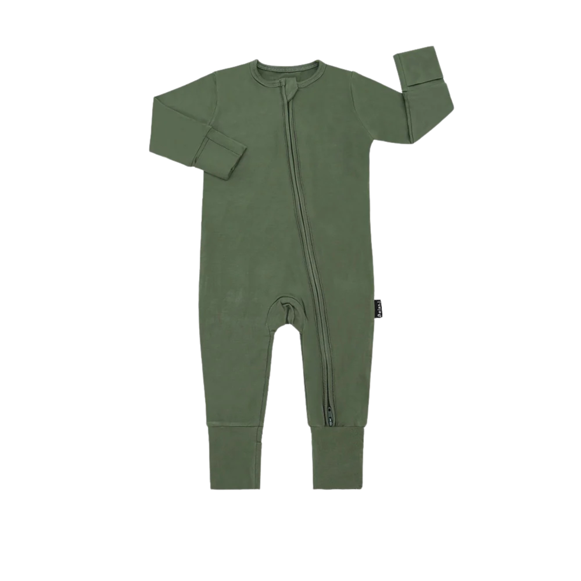 Lit sans pieds BELAN J en bambou avec revers rabattables - Evergreen