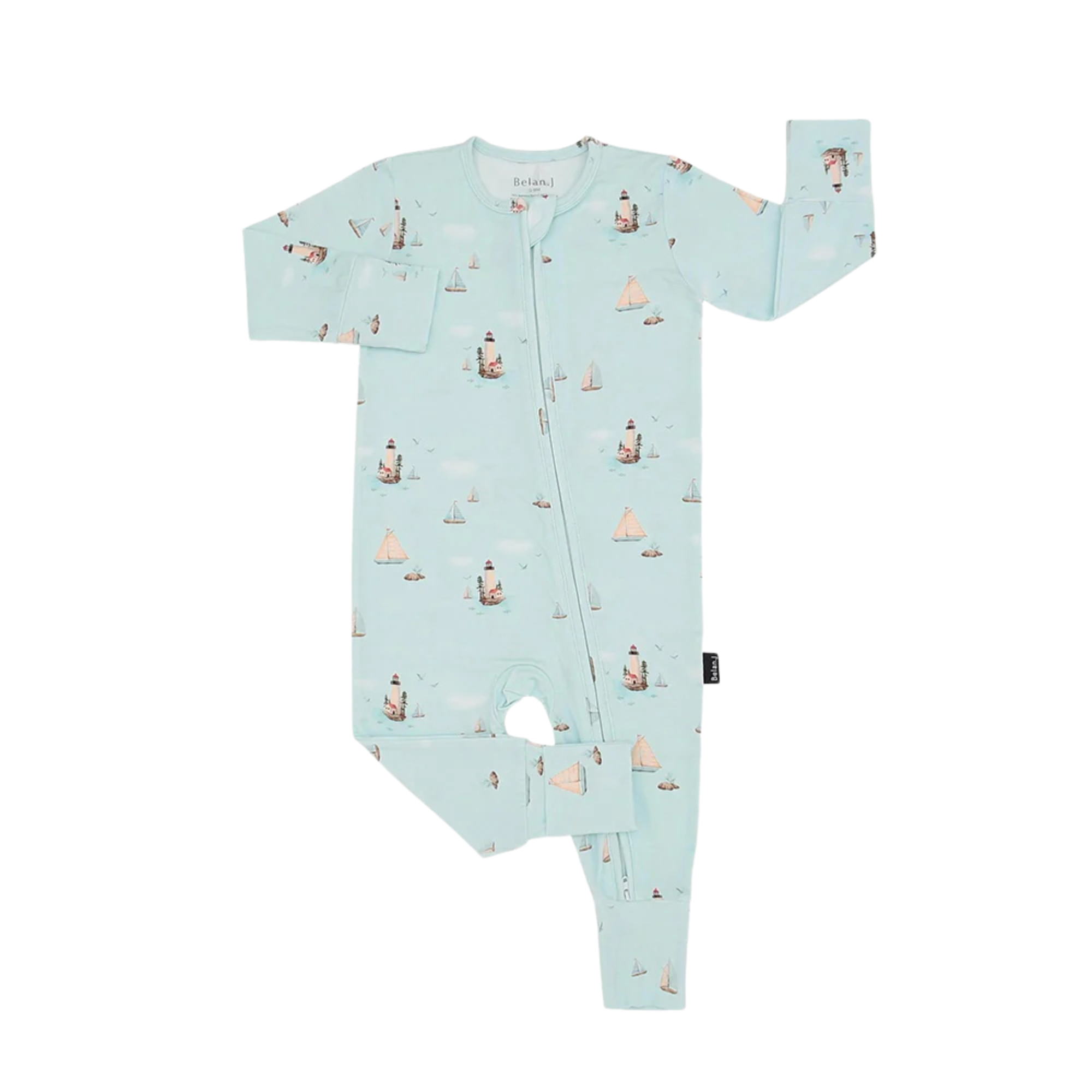 Lit sans pieds BELAN J en bambou avec poignets rabattables - Light House