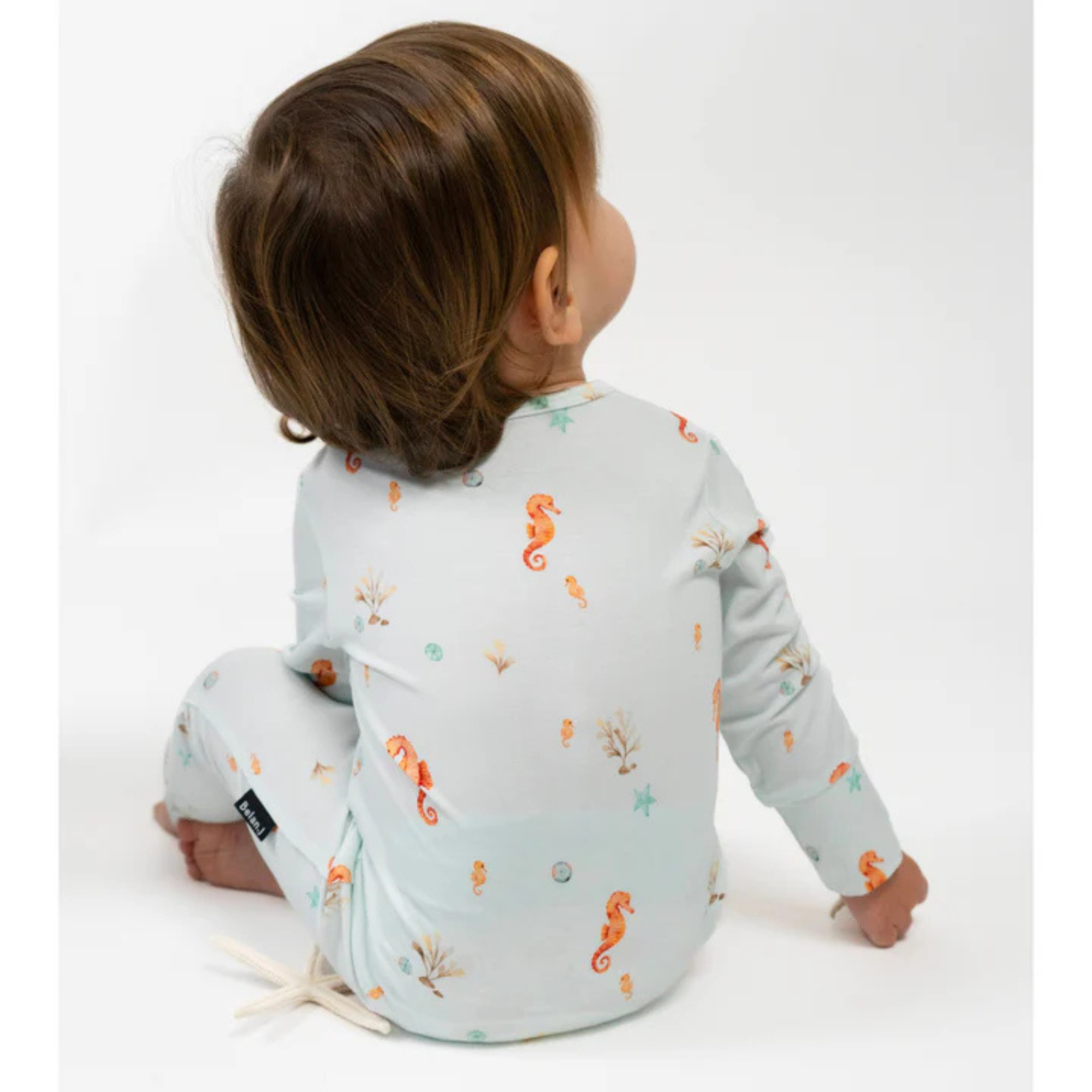 Lit sans pieds en bambou BELAN J avec revers rabattables - Seas the Day