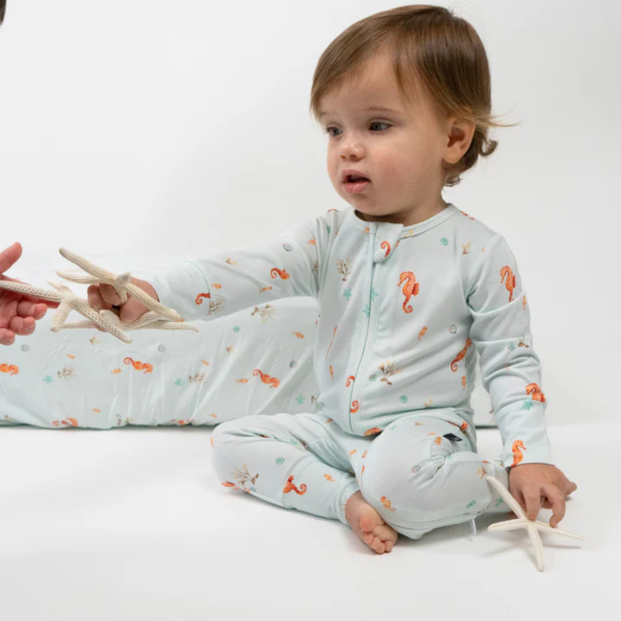 Lit sans pieds en bambou BELAN J avec revers rabattables - Seas the Day