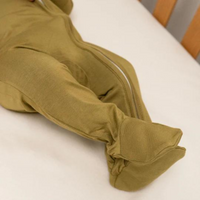 Thumbnail for BELAN J Footed Zipper Sleeper - Basil