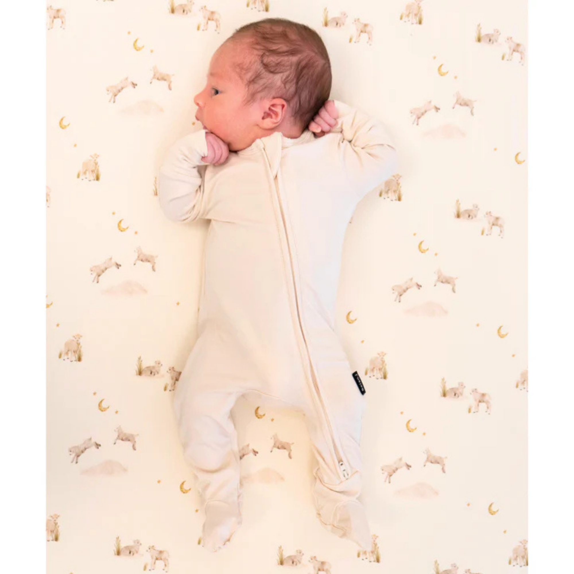 Dormeuse à fermeture éclair BELAN J Footed - Babeurre