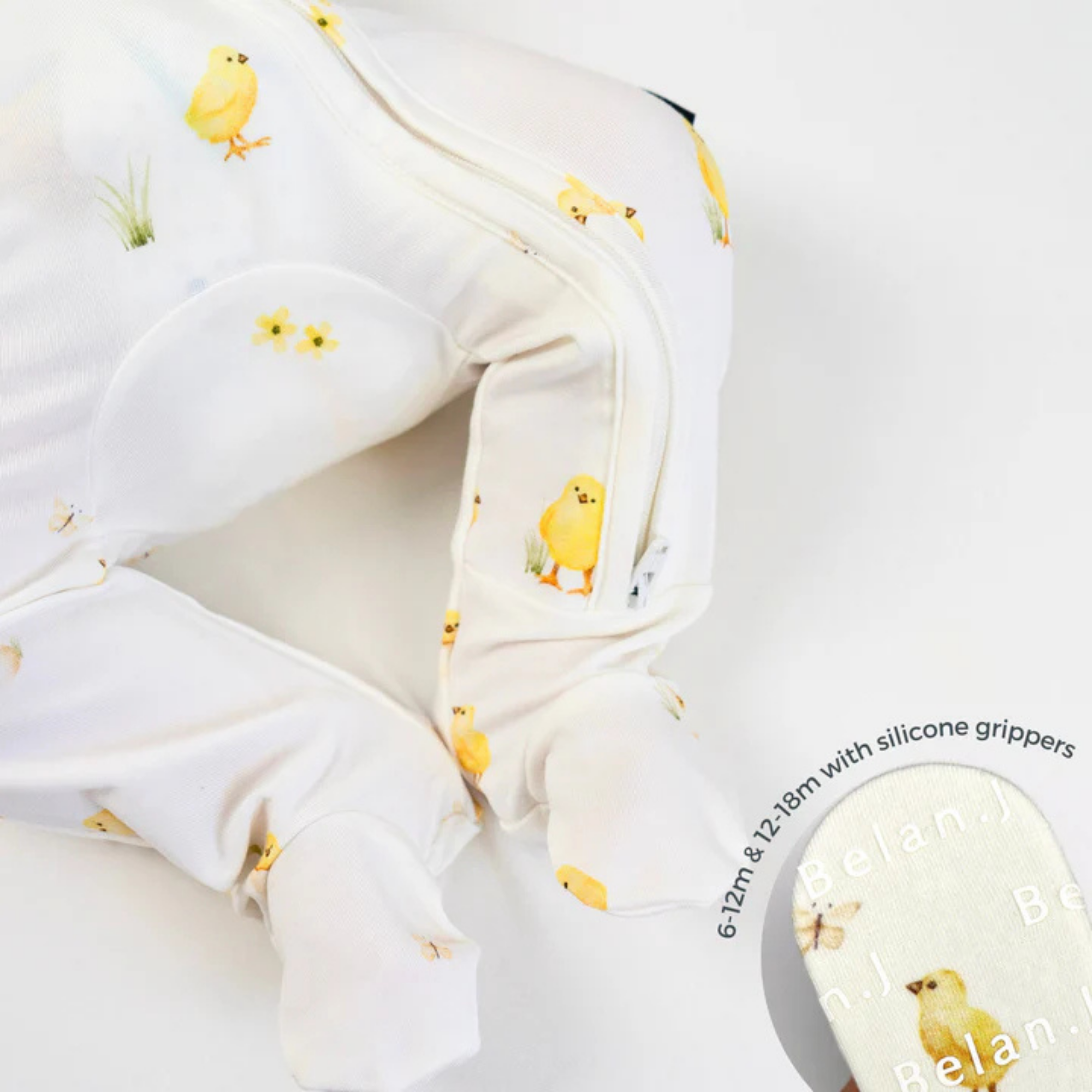 BELAN J Footed Zipper Sleeper - Chicks
