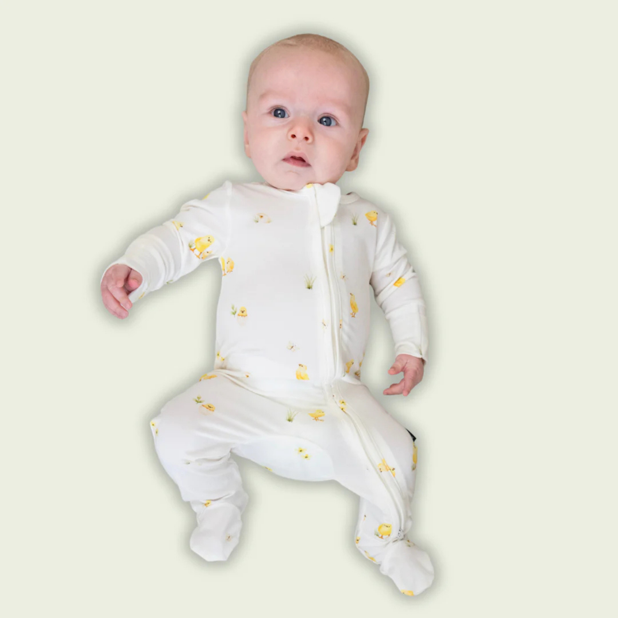 BELAN J Footed Zipper Sleeper - Chicks