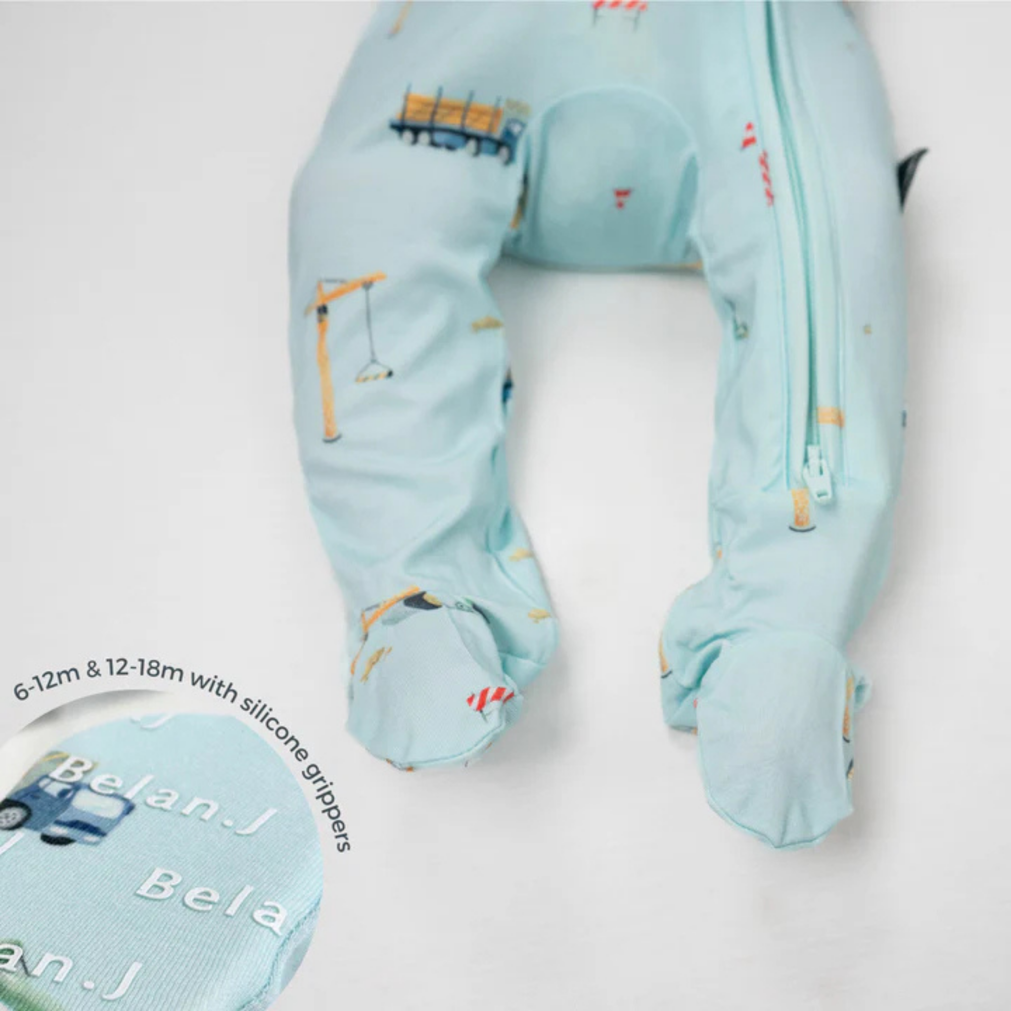 BELAN J Footed Zipper Sleeper - Construction