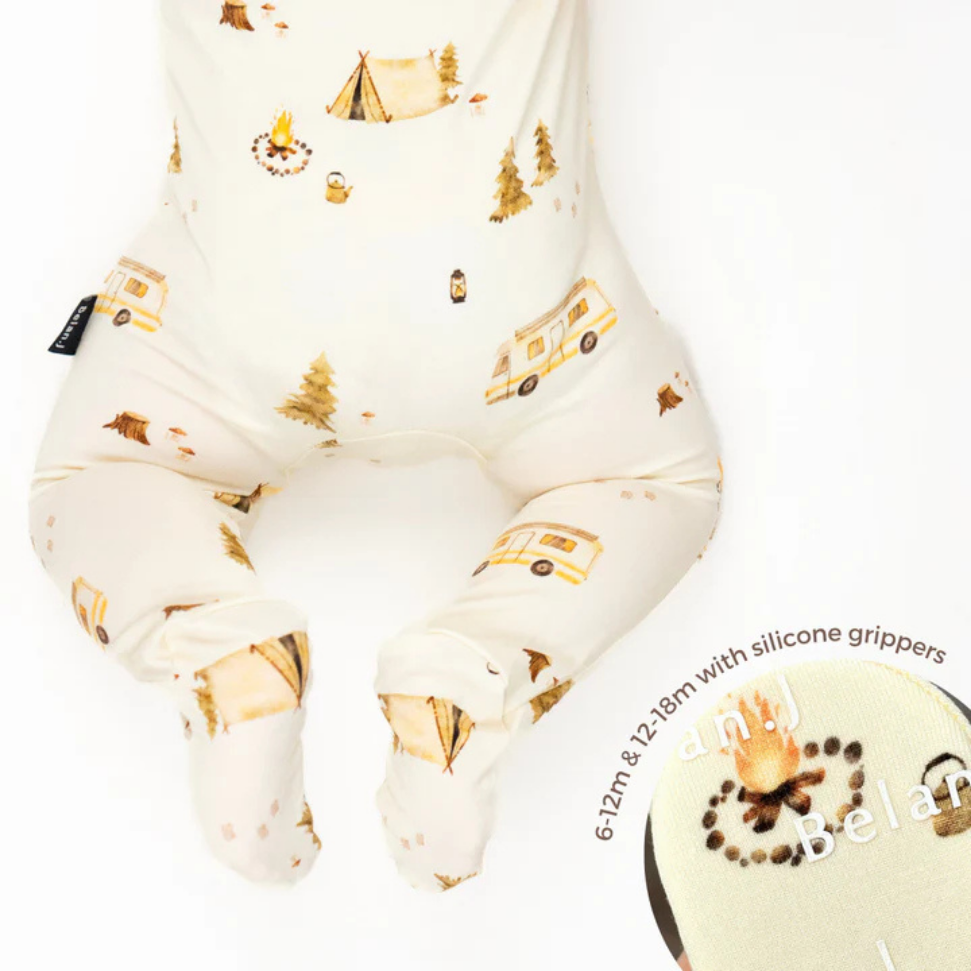 BELAN J Footed Zipper Sleeper - Day Camp