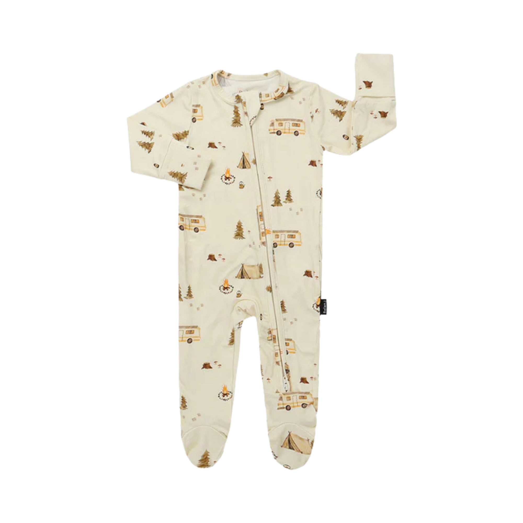 BELAN J Footed Zipper Sleeper - Day Camp
