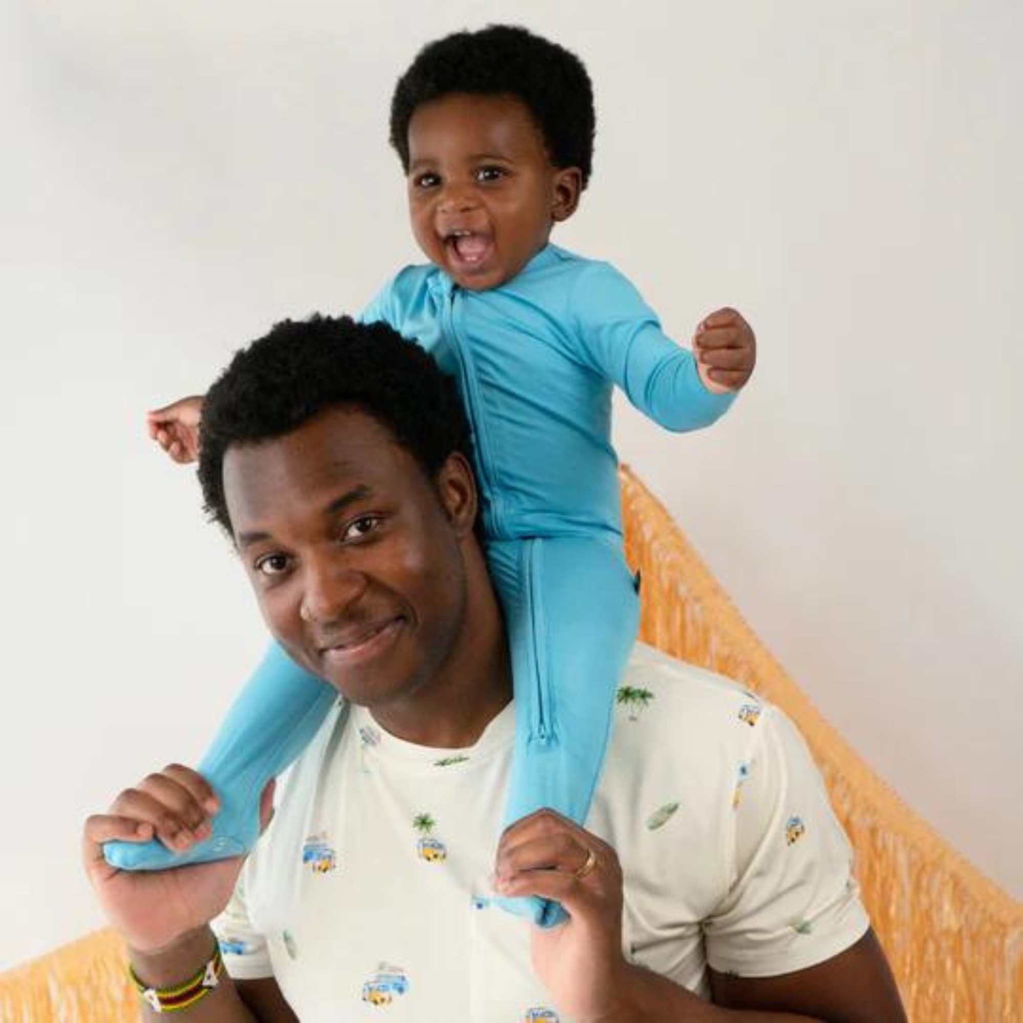 BELAN J Footed Zipper Sleeper - Electric Blue