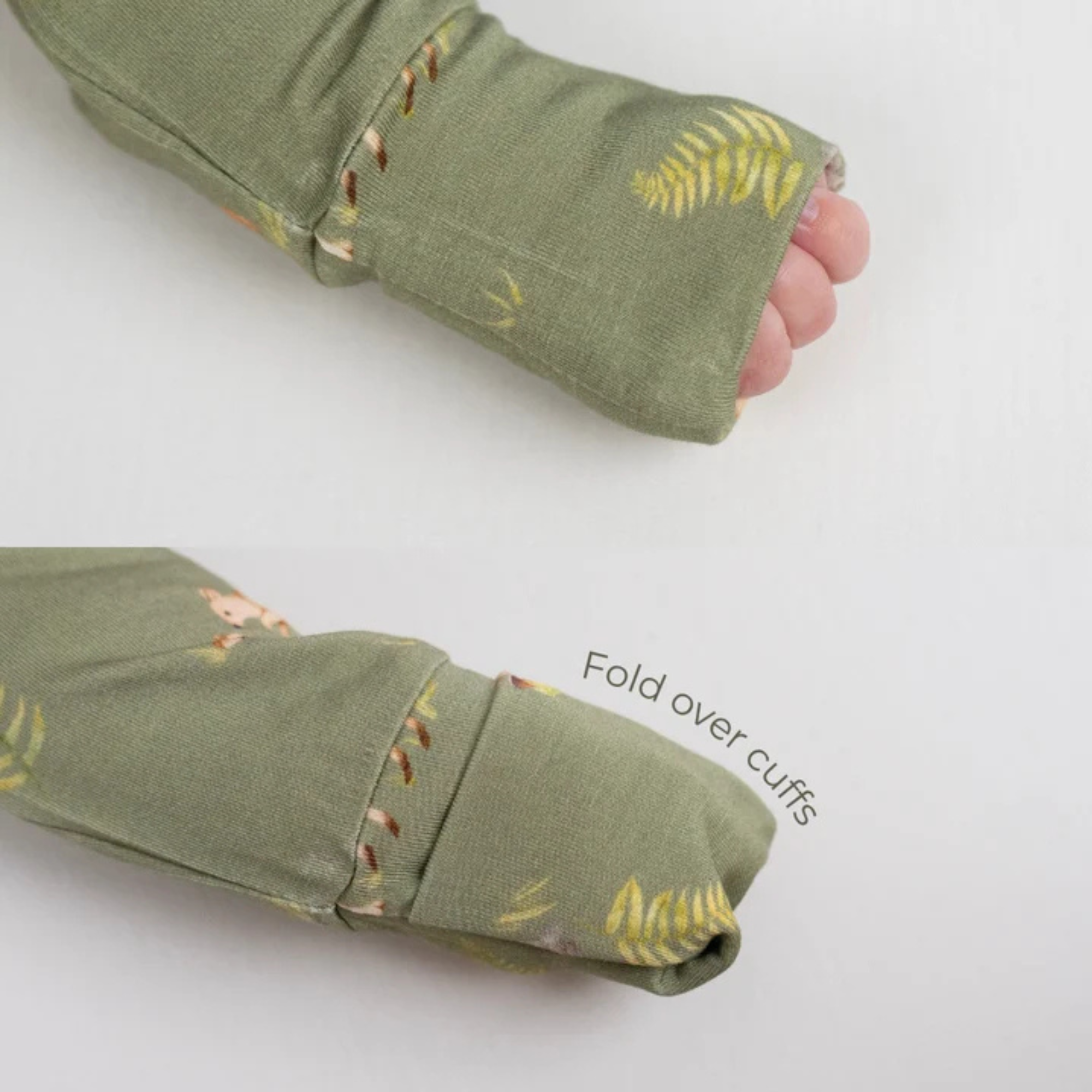 BELAN J Footed Zipper Sleeper - Forest Friends