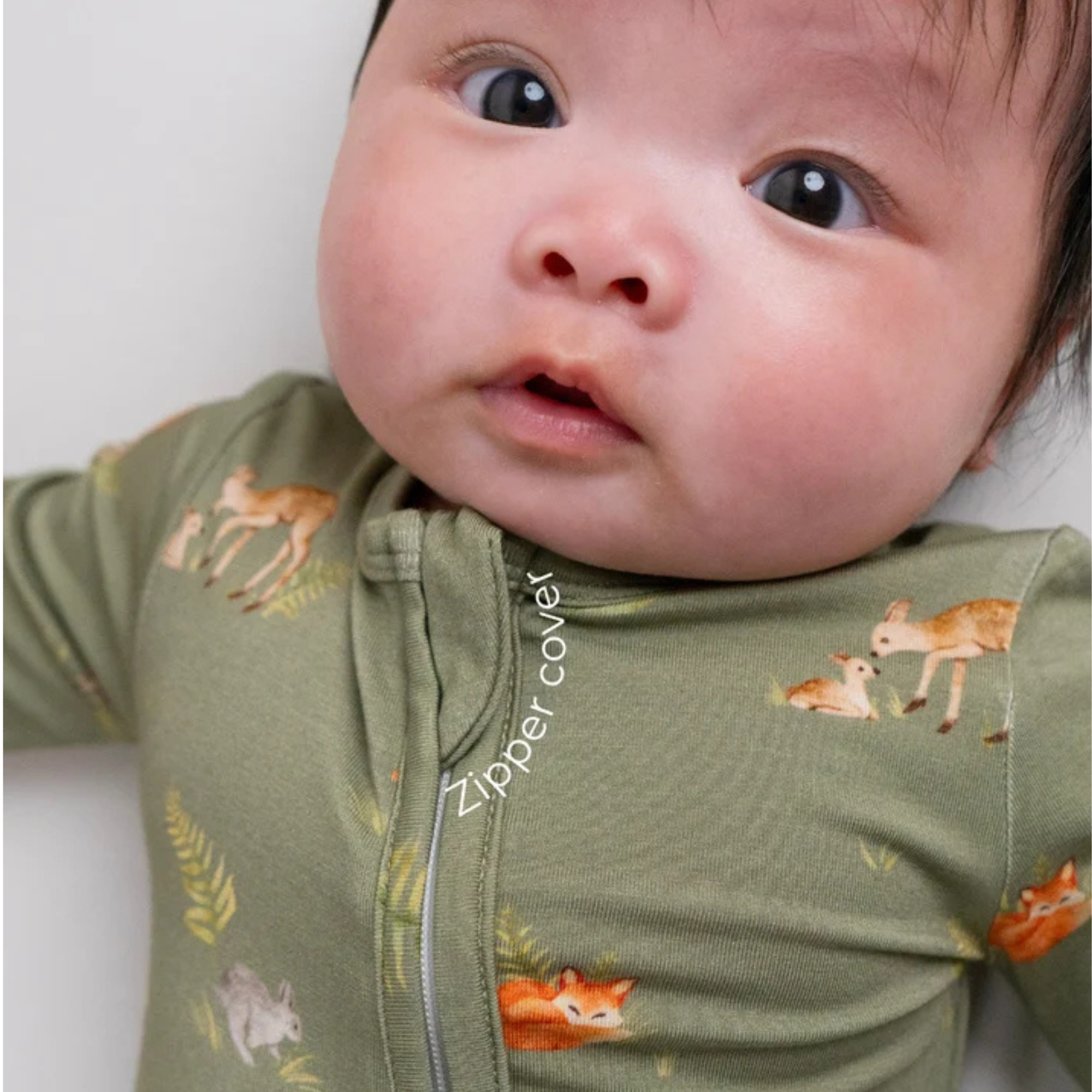 BELAN J Footed Zipper Sleeper - Forest Friends