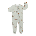 BELAN J Footed Zipper Sleeper - Giraffes