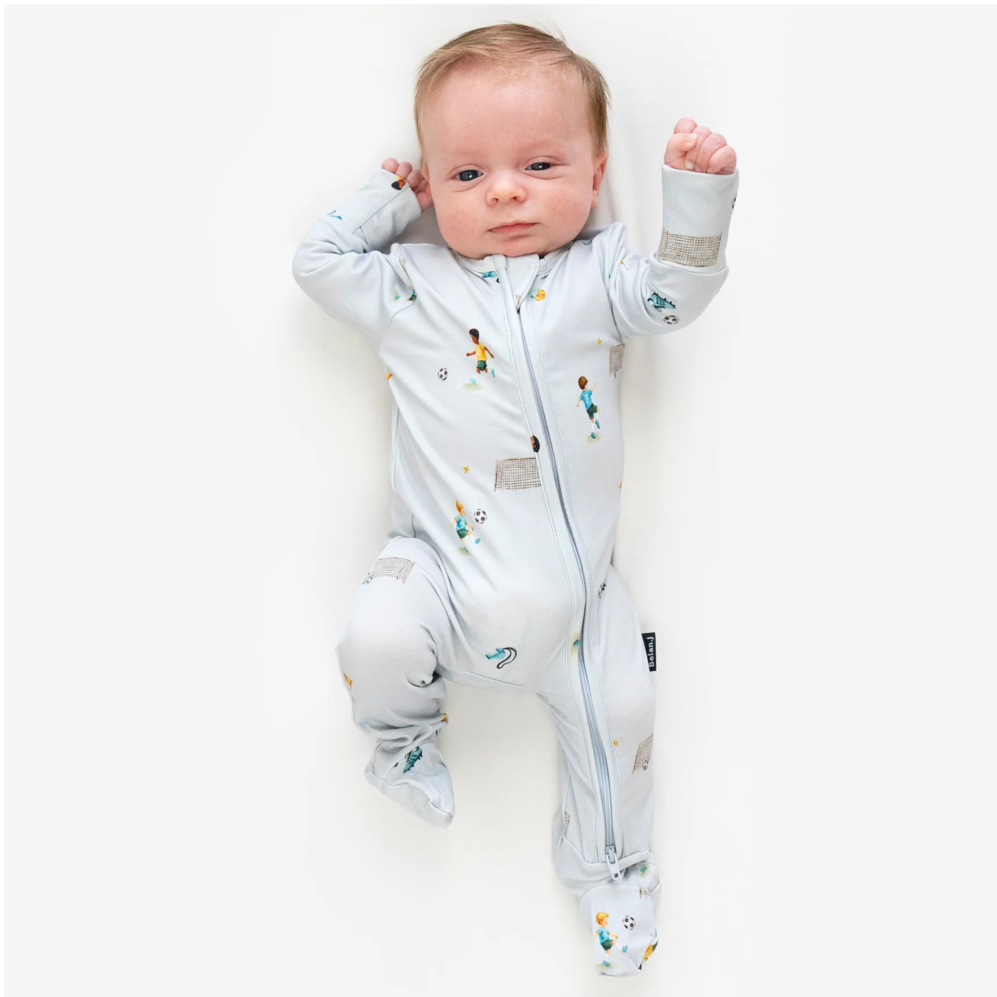 BELAN J Footed Zipper Sleeper - Go Team
