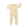 BELAN J Footed Zipper Sleeper - Vanilla