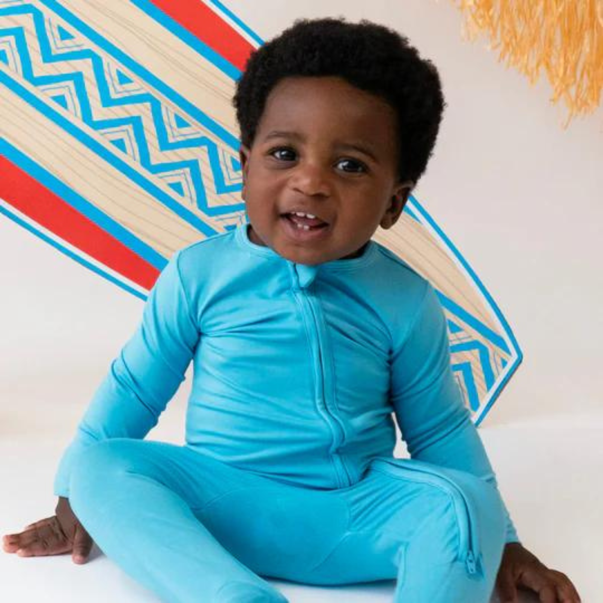 Dormeuse sans pieds BELAN J avec revers rabattables - Bleu électrique