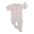 BELAN J Footless Sleeper with Fold-Over Cuffs - Oat