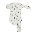 BELAN J Footless Sleeper with Fold-Over Cuffs - Pine Cones