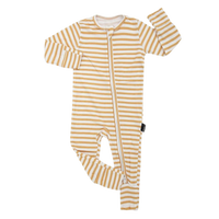 Thumbnail for BELAN J Footless Sleeper with Fold-Over Cuffs - Sun Stripe