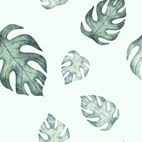 Thumbnail for BELAN J Footless Sleeper with Fold-Over Cuffs - Tropical Leaves