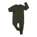 BELAN J Footless Sleeper with Fold-over Cuffs - Forest Green