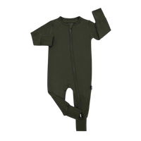 Thumbnail for BELAN J Footless Sleeper with Fold-over Cuffs - Forest Green