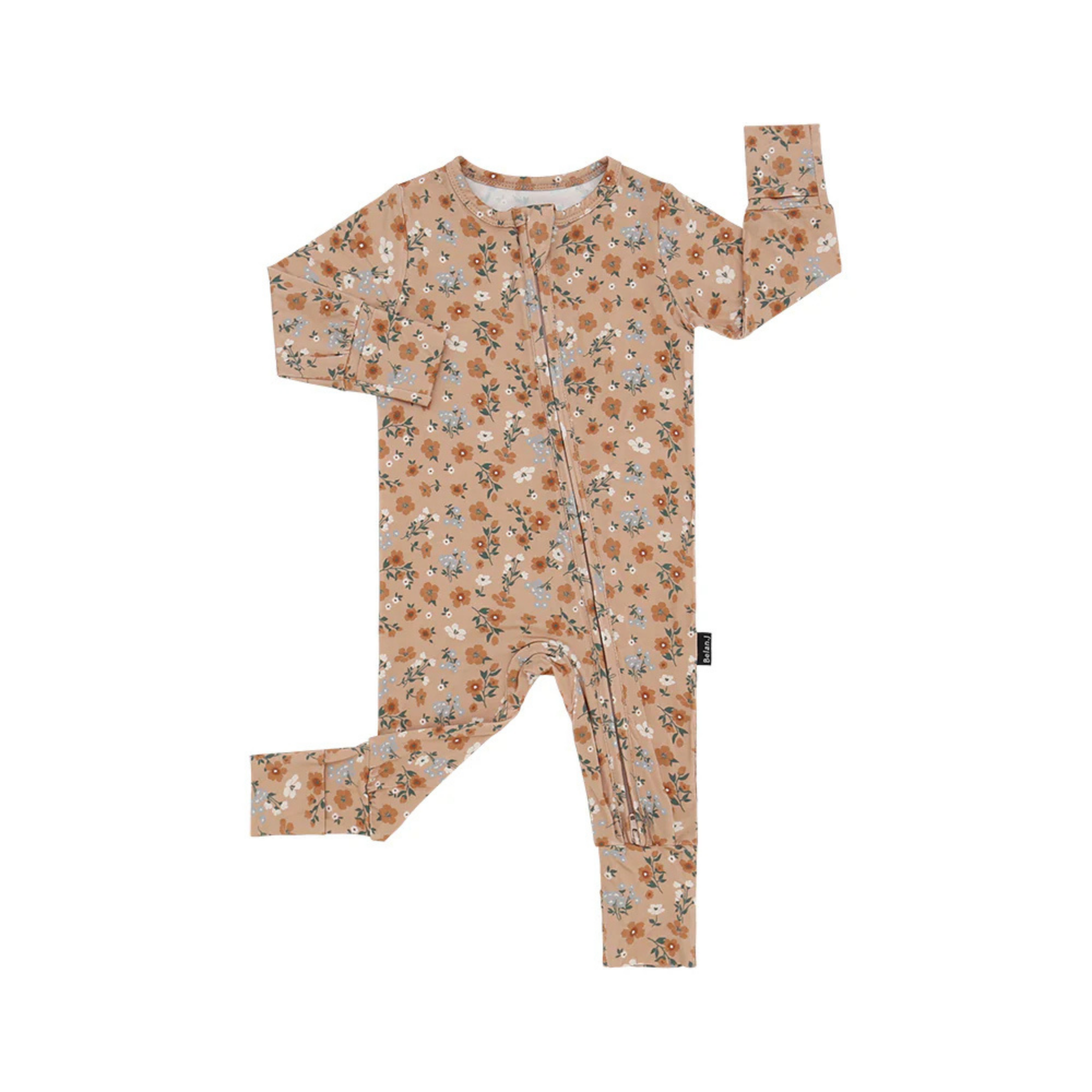 BELAN J Footless Zipper Sleeper - Amber Garden