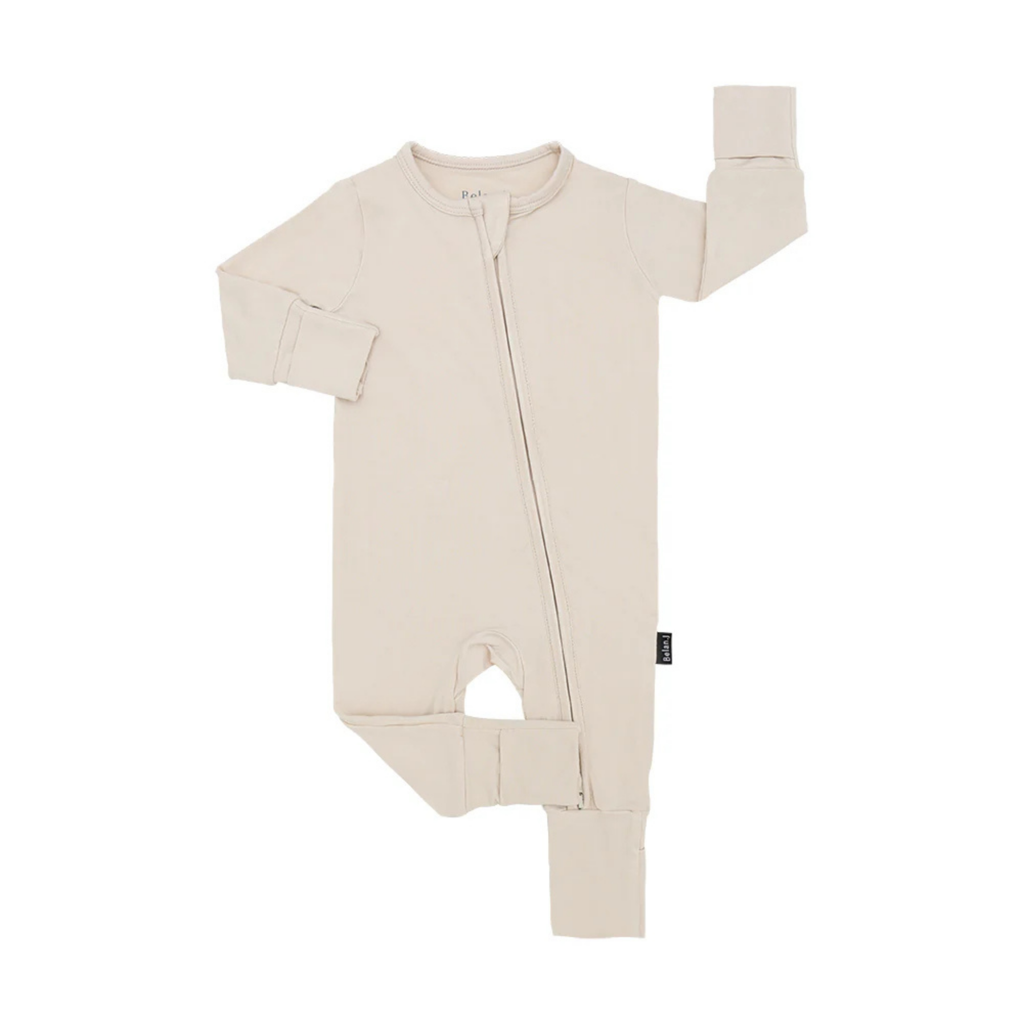 BELAN J Footless Zipper Sleeper - Buttermilk