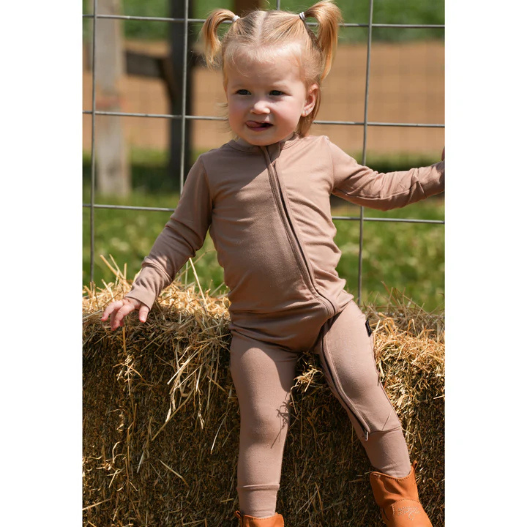 Dormeuse sans pieds à fermeture éclair BELAN J - Noisette