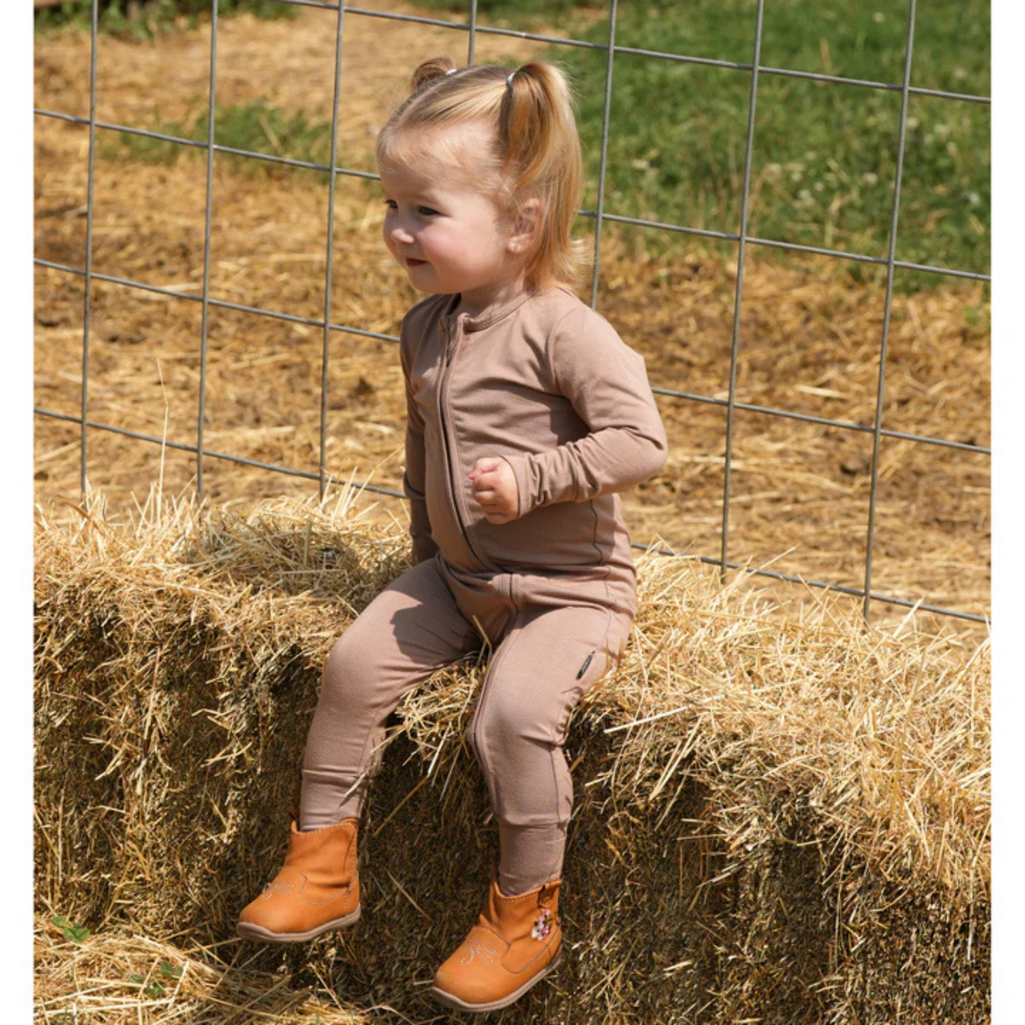 Dormeuse sans pieds à fermeture éclair BELAN J - Noisette