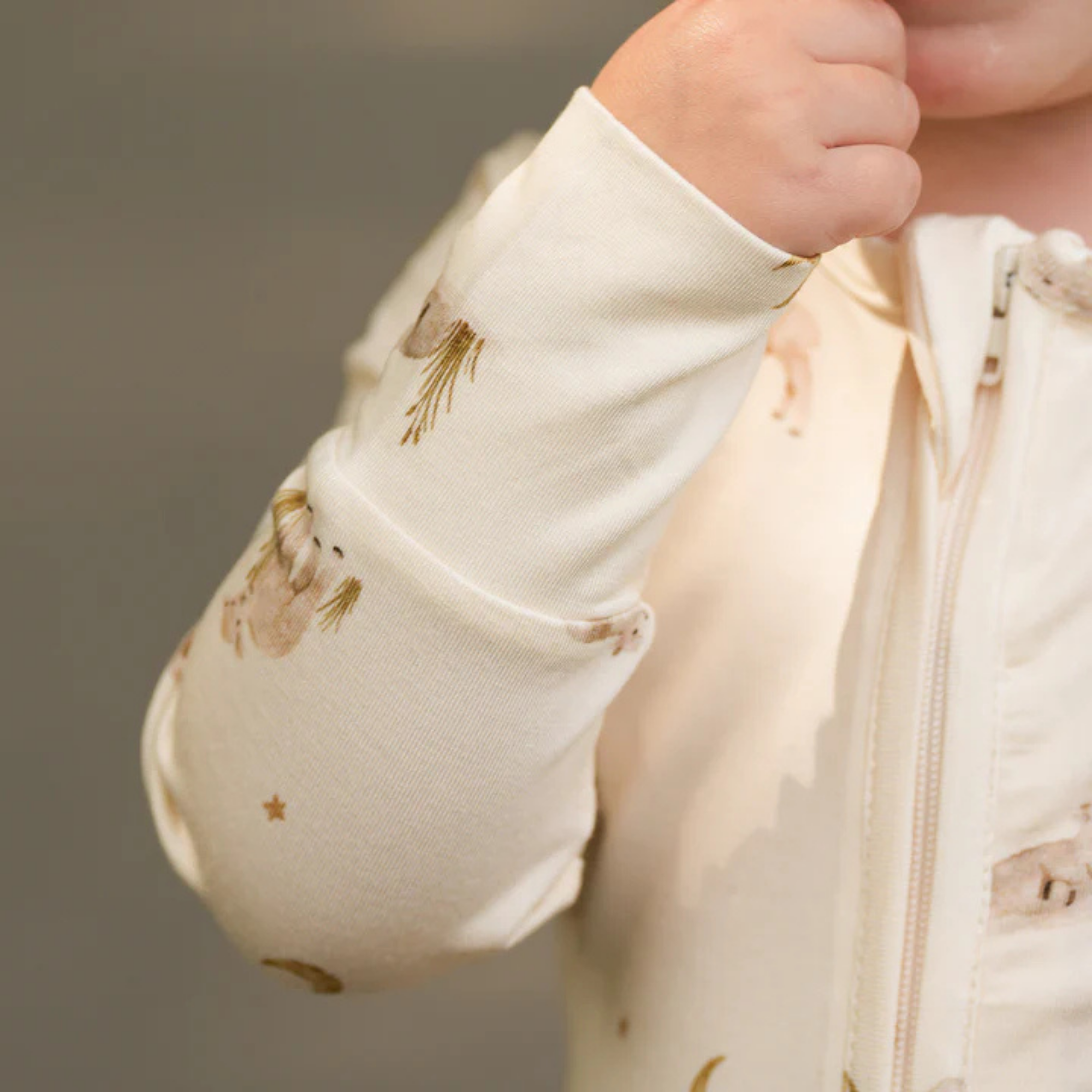 BELAN J Footless Zipper Sleeper - Little Lambs