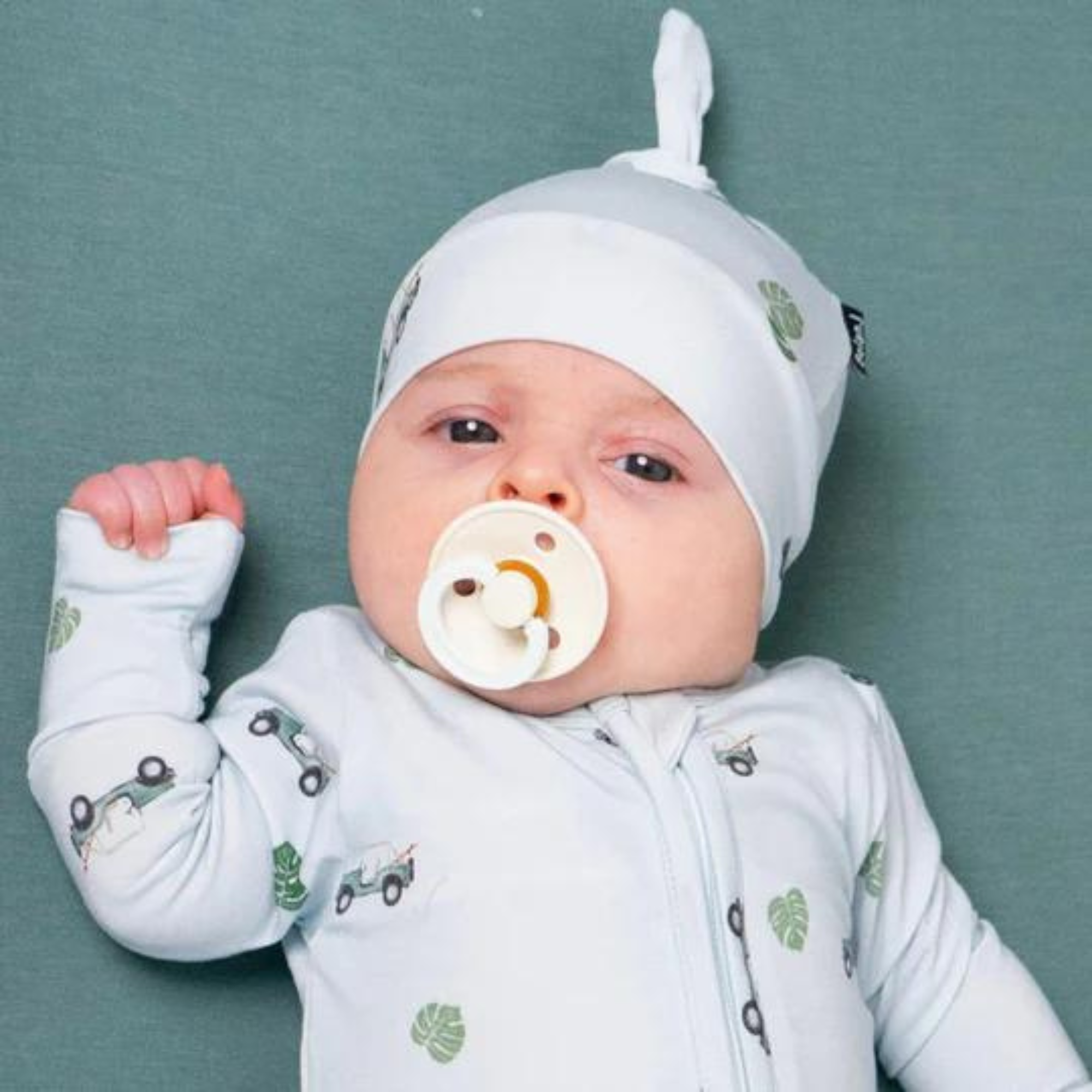 BELAN J Knotted Hats - Green Jeep