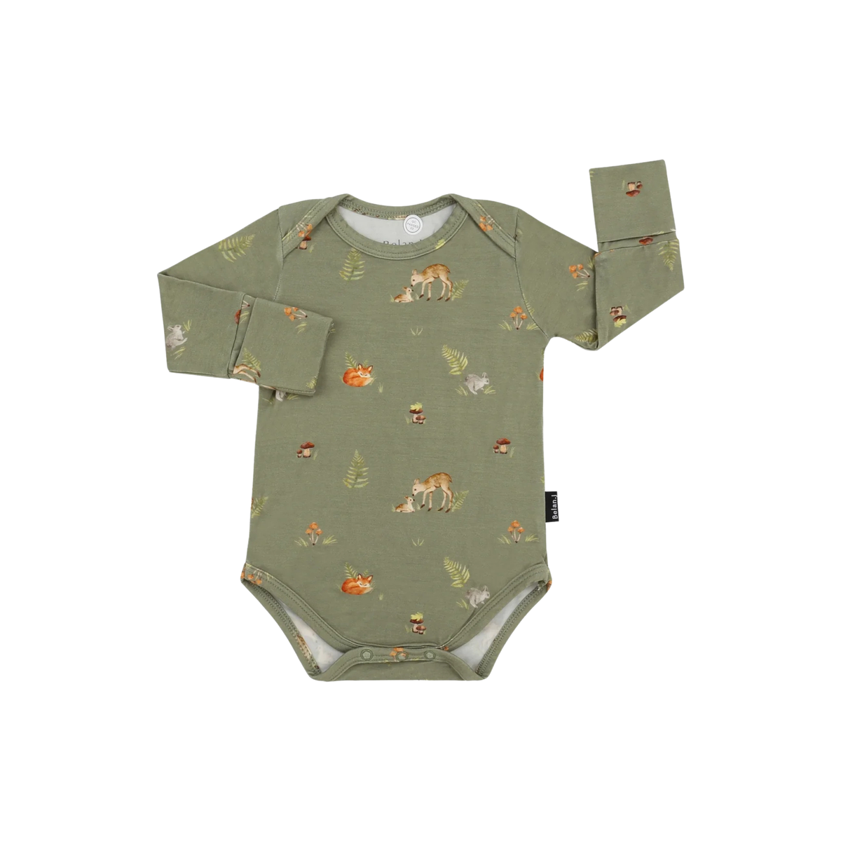 BELAN J Long Sleeve Onesie - Forest Friends