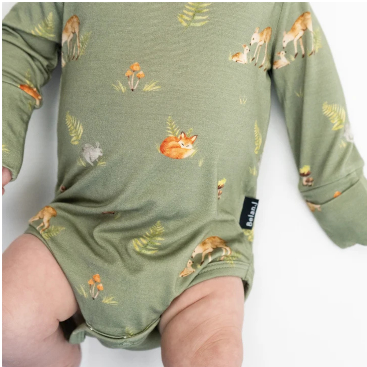 BELAN J Long Sleeve Onesie - Forest Friends