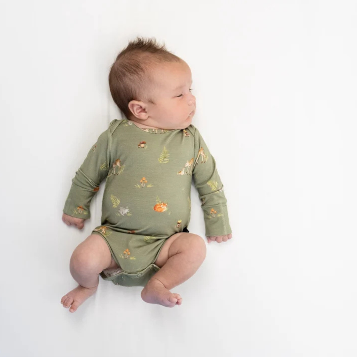 BELAN J Long Sleeve Onesie - Forest Friends