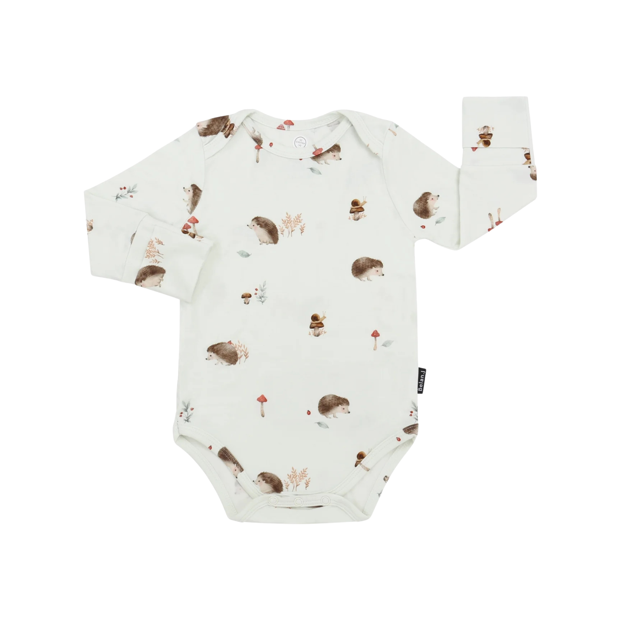 BELAN J Long Sleeve Onesie - Hedgehogs
