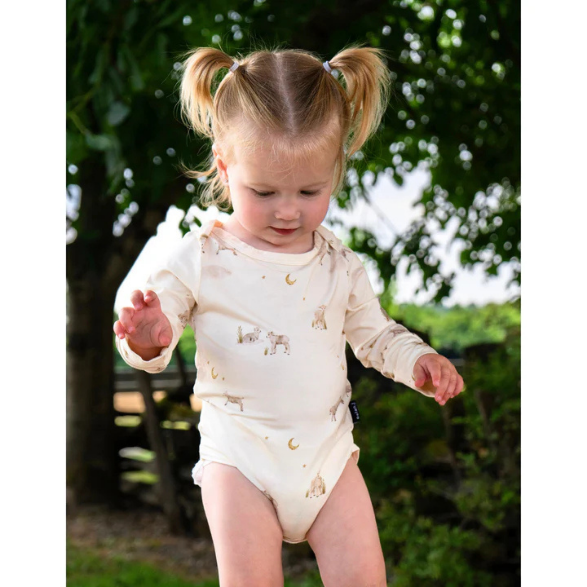 BELAN J Long Sleeve Onesie - Little Lambs