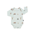 BELAN J Long Sleeve Onesie - Tractor