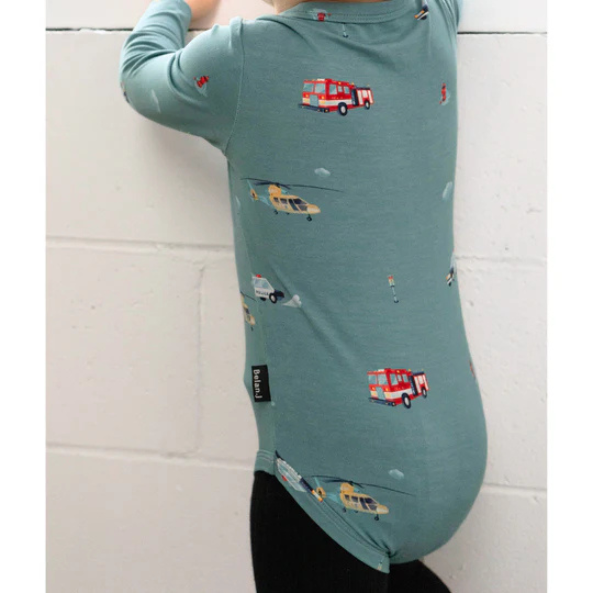 BELAN J Long Sleeves Onesie - Emergency Vehicles
