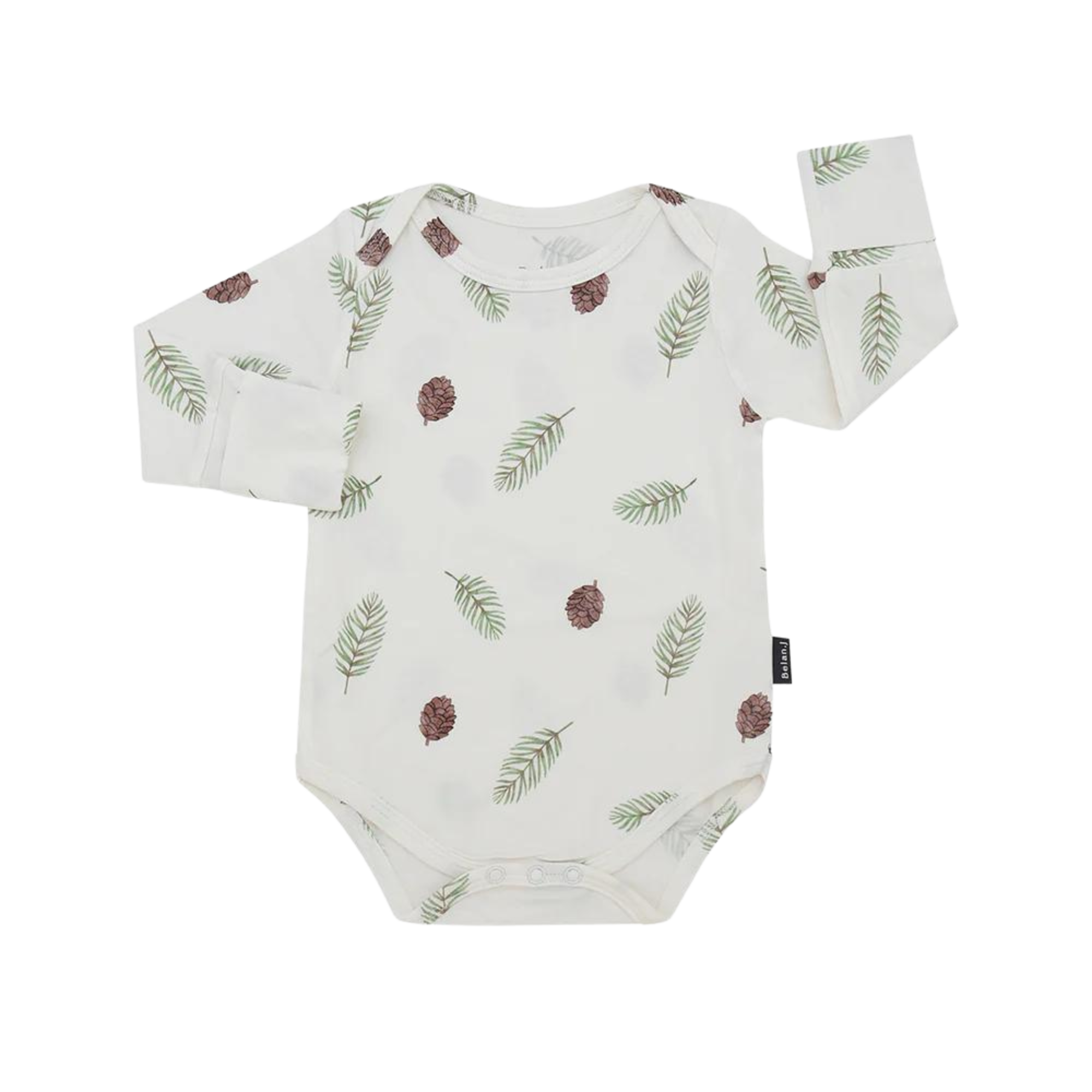 BELAN J Long Sleeves Onesie - Pine Cones