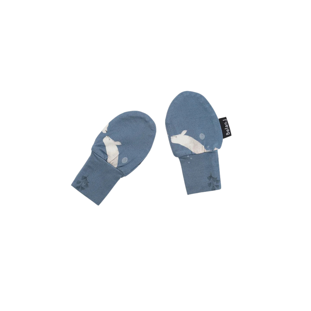 BELAN J Non-scratch Mittens - Belugas