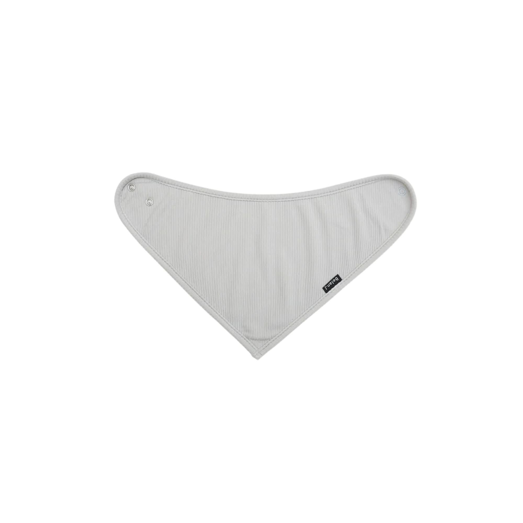 BELAN J Ribbed Bandana Bib - Silver Cloud